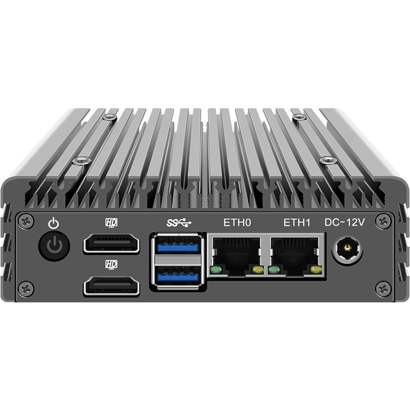 Fanless Pfsense Firewall Mini PC Intel N100/N200/I3 N305 Dual 2.5Gbe LAN Dual HDMI Windows 11 PRO Mini Computer server Support 24*7 Auto Power on PXE