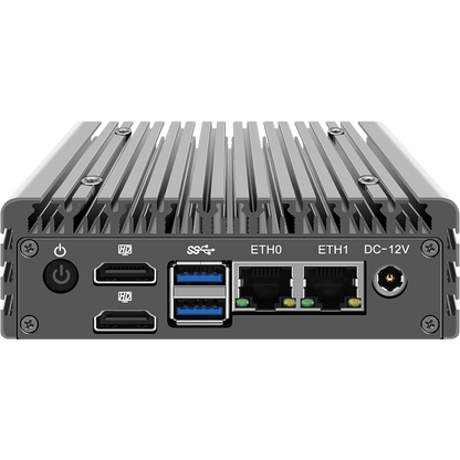 Fanless Pfsense Firewall Mini PC Intel N100/N200/I3 N305 Dual 2.5Gbe LAN Dual HDMI Windows 11 PRO Mini Computer server Support 24*7 Auto Power on PXE