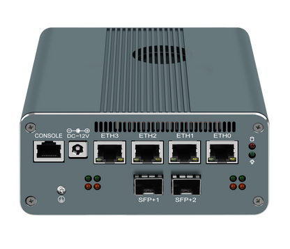 MOGINSOK 12Th/13th Gen Micro Firewall Appliance 10GbE NAS Mini PC with SFP+ 2*Intel 82599ES 10Gb 2xDDR4 RAM M.2 PCIE 4.0 NVMe SSD 4xIntel I226-V 2.5GbE Network card Firewall Pfsense Router 2xSATA Slot 1xConsole
